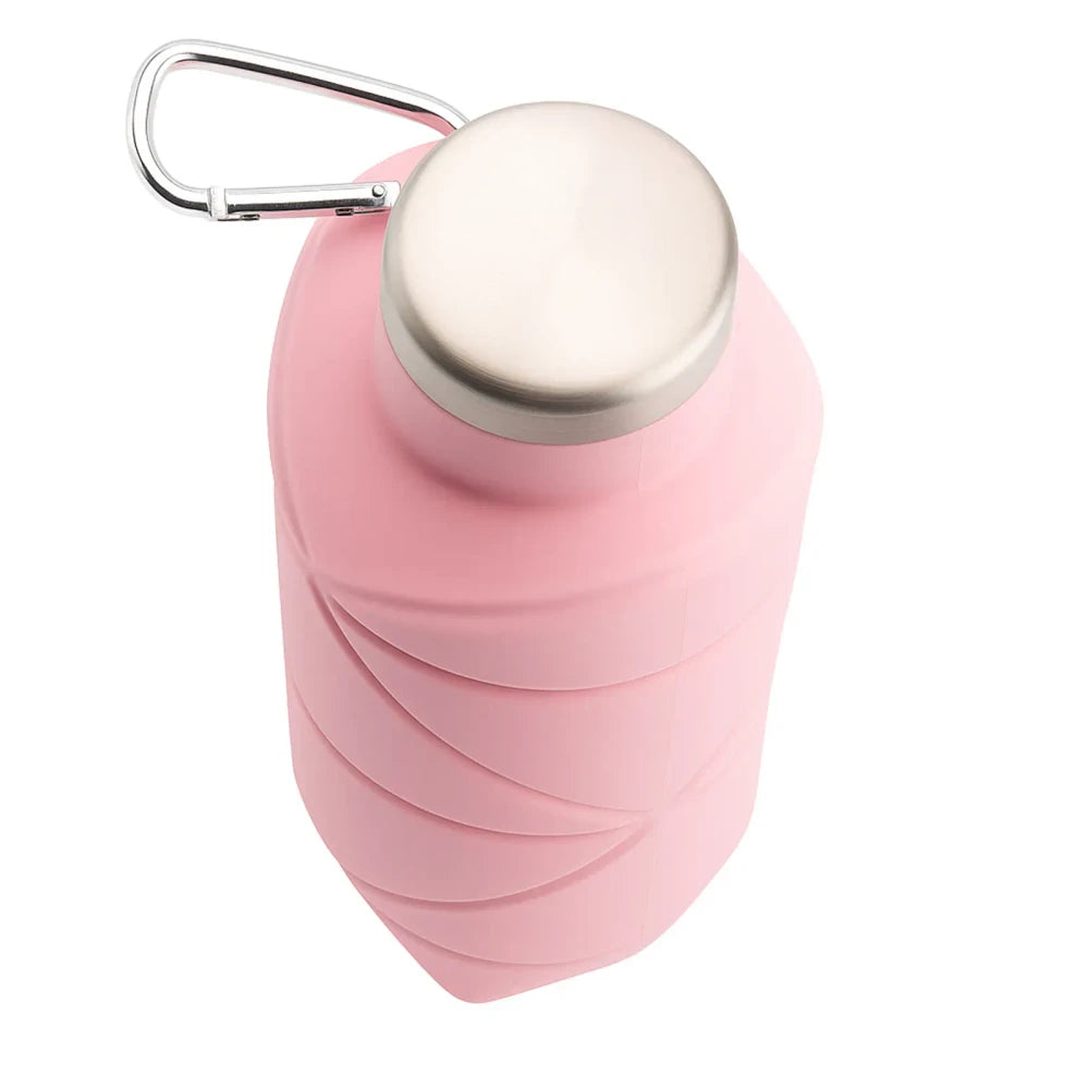GoVibe PEMBE Katlanabilir Silikon Matara 700ml