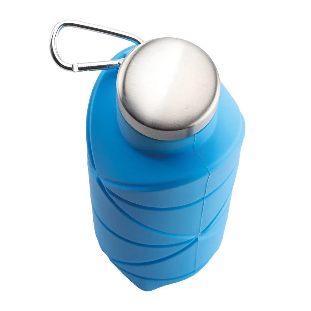GoVibe MAVİ Katlanabilir Silikon Matara 700ml