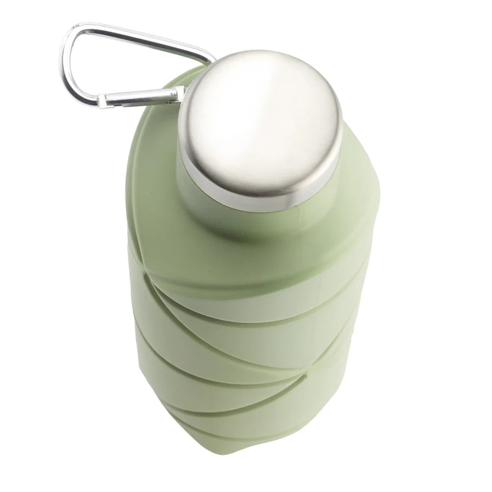 GoVibe YEŞİL Katlanabilir Silikon Matara 700ml